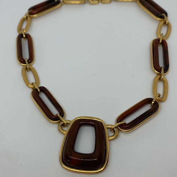 GIVENCHY 1976 modernist statement necklace - Picture 2 of 7